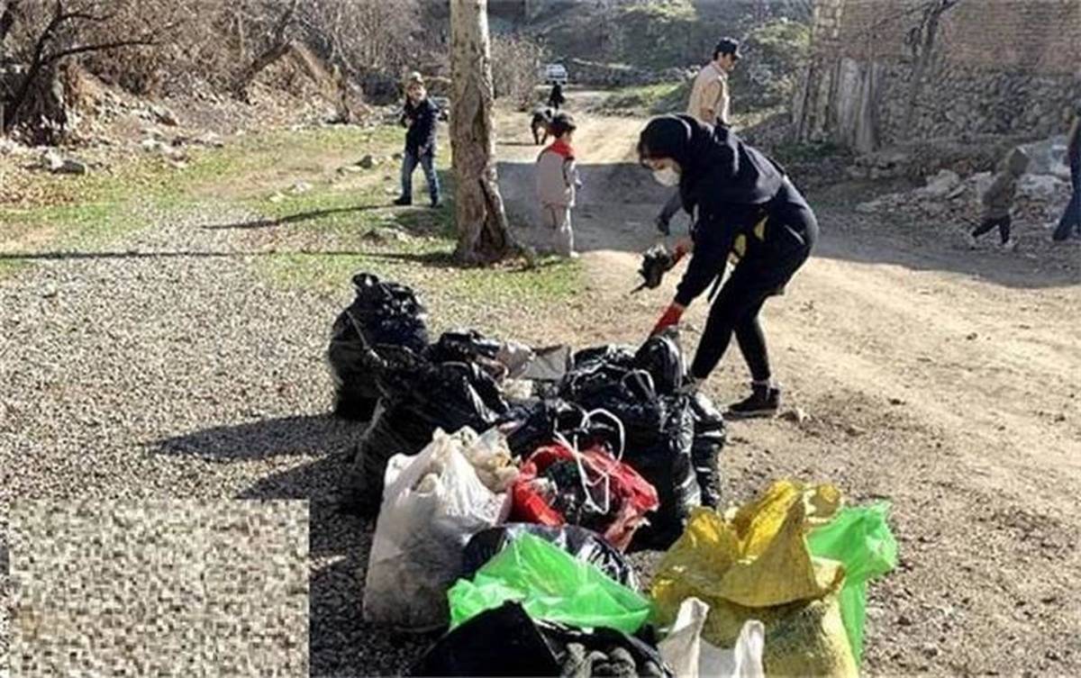 پاکسازی دره فرحزاد با مشارکت کودکان دوستدار محیط زیست